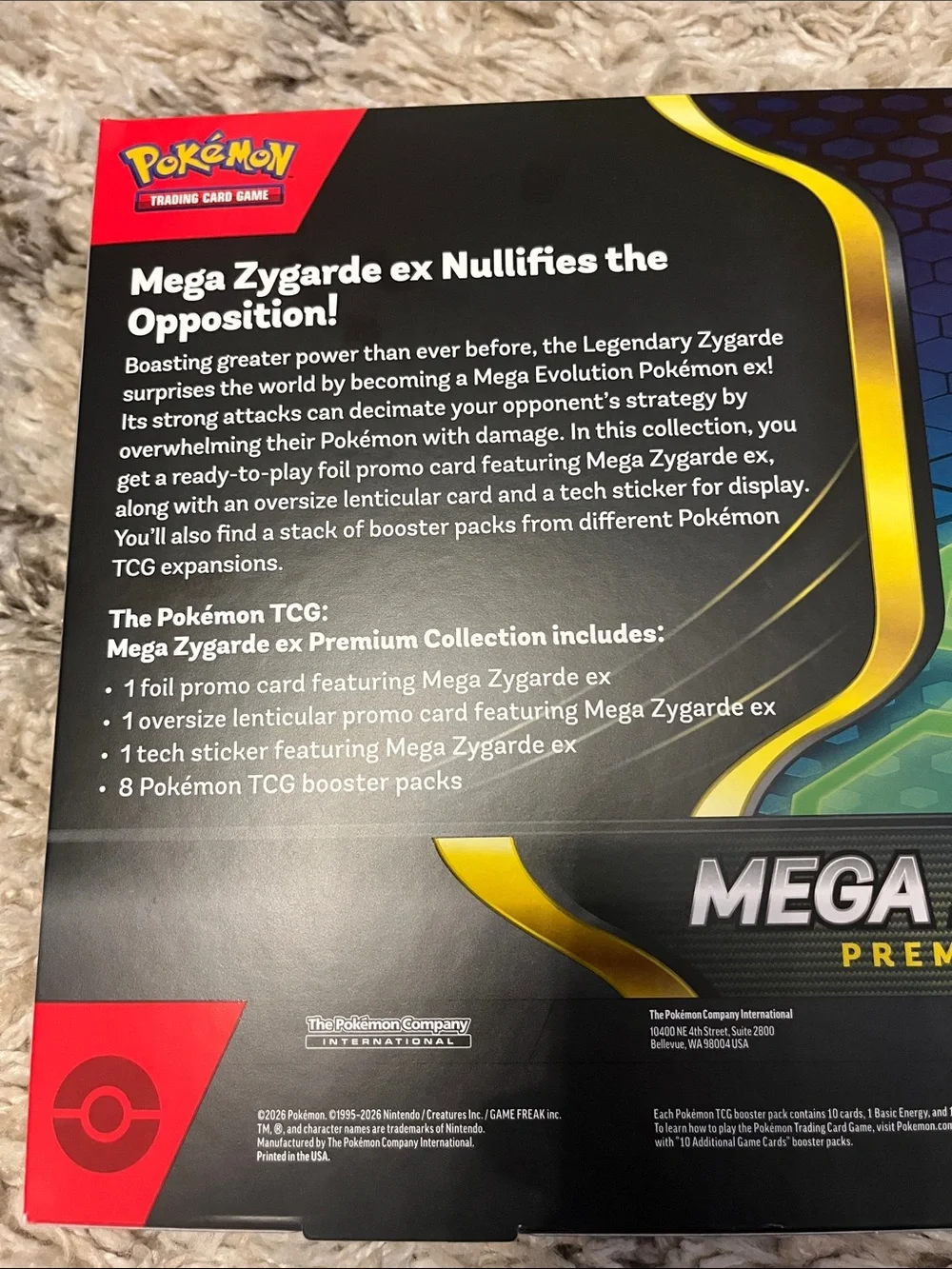 Pokemon cards. Mega Zygarde ex premium collection. New in box.